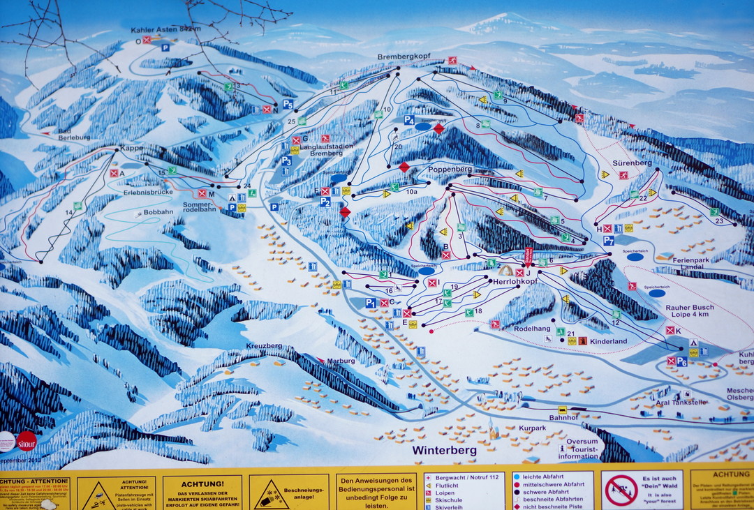 Winterberg piste map