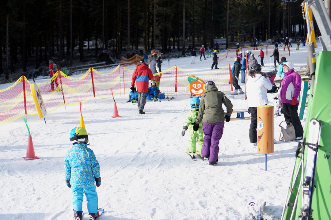 learning skiing