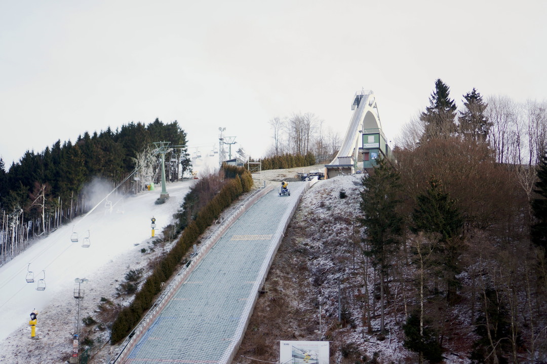 ski jump hill